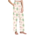 thumbnail image 2 of FORMRS Women's Pajama Pants with Pockets Soft Comfy Loungewear Sleep Bottom, Sizes S-2XL, Retro Green Stars, 2 of 8