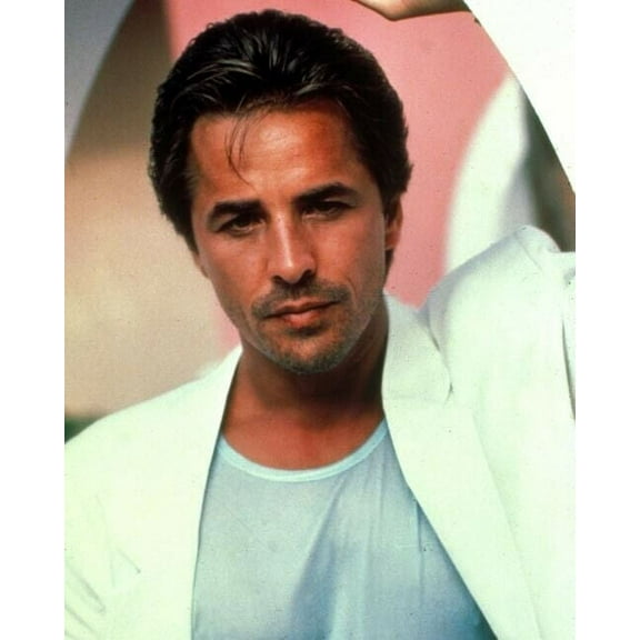 Don Johnson enigmatic portrait as Sonny Crockett Miami Vice 8x10 inch photo