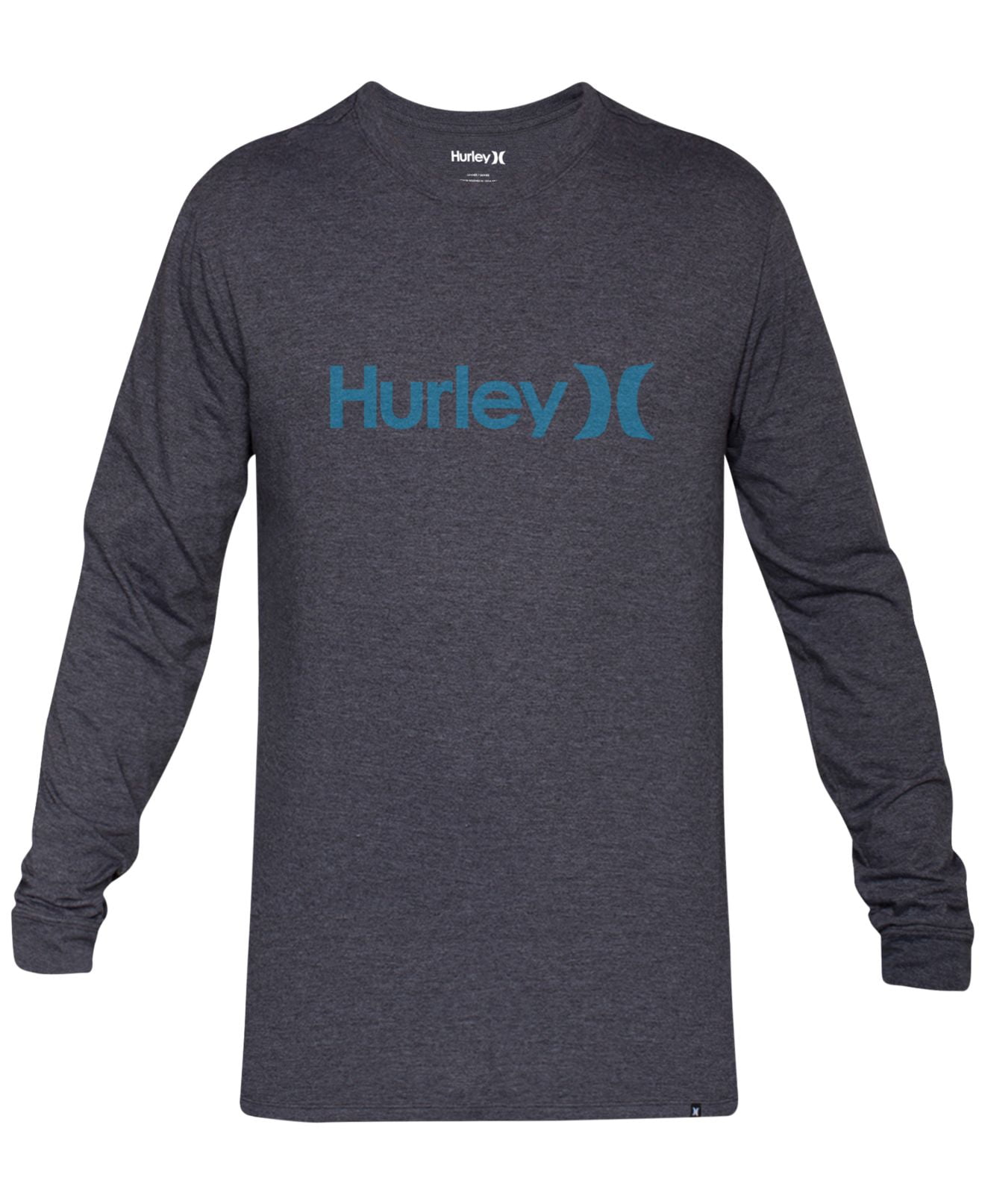 Hurley - Hurley NEW Charcoal Black Mens Size Large L Long Sleeve Tee ...