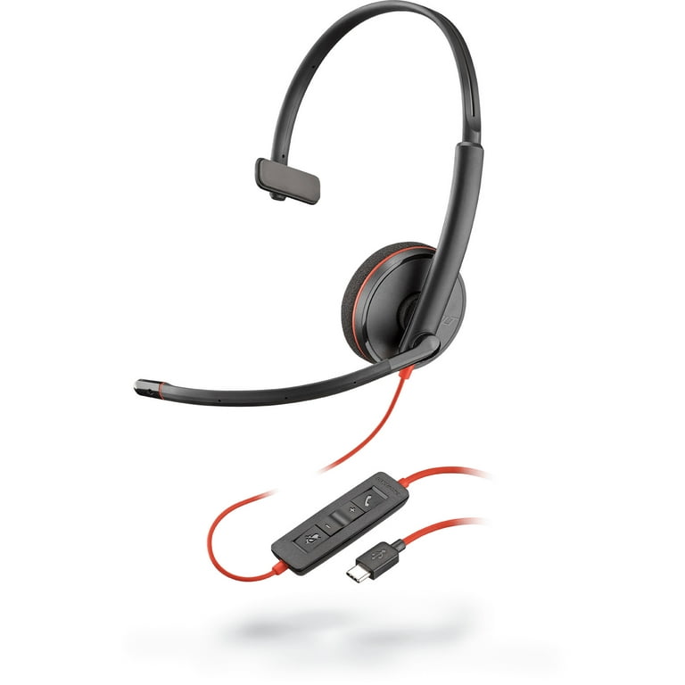 プラントロニクスBlackwire C3210 USB-C ヘッドセット Plantronics BlackWire C3210 USB-C Headset - Walmart.com