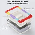 thumbnail image 3 of Funda para Samsung Galaxy Tab A11 Plus de 11 pulgadas (2025) y A9 Plus de 11 pulgadas (2023), resistente, a prueba de golpes, con soporte giratorio de 360° y correa de mano/bandolera., 3 of 9