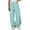 Light Blue, variant on Lenpel Cotton Linen Pants for Women Baggy Elastic High Waisted Drawstring Wide Leg Casual Trousers Palazzo Lounge Pants with Pockets