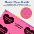 thumbnail image 5 of Avery Printable Heart Labels, Bright Pink, 2-9/32" x 1-27/32", 480ct, 5 of 11