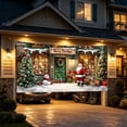 thumbnail image 5 of Trovenix Christmas Garage Door Banner Large Festive Holiday Background Flag Xmas Decorative Cover for Garage Door Outdoor Indoor Home Party, 5 of 9