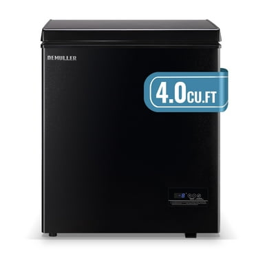 DEMULLER Ultra-low Temperature 3.5 Cu. ft Chest Freezer, Black
