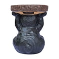 thumbnail image 3 of Hi-Line Gift Ltd. Bear Statue Plant Stand w/Solar Light, 3 of 5