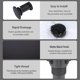 thumbnail image 3 of Bathroom Sink Drain with Overflow 2 Pack, Matte Black Pop-Up Drain Stopper Vanity Sink Clicker Drain Stopper, 3 of 5