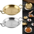 thumbnail image 4 of PASILI Stainless Steel Saucepan Dry Pots Home Cooking Seafood Rice Pot Paella Pan Picnic Snack Plates Cookware With Handle For Kitchen, 4 of 9