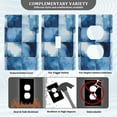 thumbnail image 3 of Yayeee Duplex Wall Plate 1-Gang 4.5"x2.7" Home Receptacle Light Switch Decorative Outlet Cover, Blue Pattern, 3 of 7