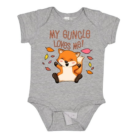 

Inktastic My Guncle Loves Me!- Cute Baby Fox Gift Baby Boy or Baby Girl Bodysuit