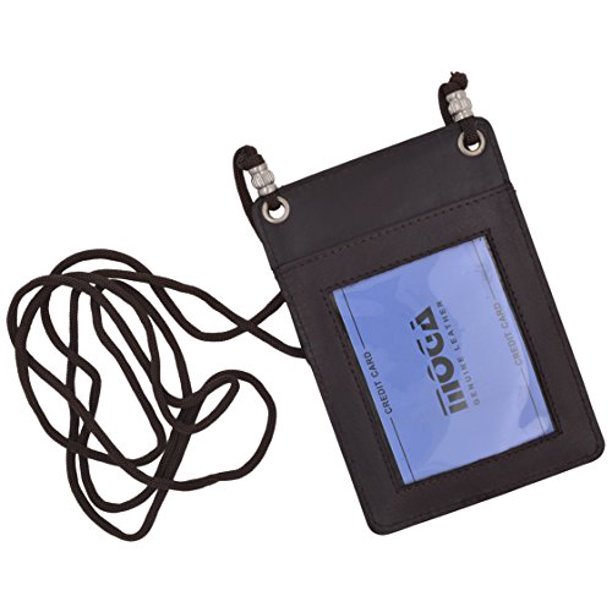 Moga Genuine Leather Credit Card Holder Neckholder Business ID Badge