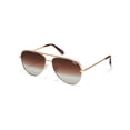 thumbnail image 2 of Gafas de sol Quay High Key, extra grandes, color aviador, color dorado, polarizadas, 2 of 5