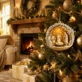 thumbnail image 3 of Christmas Nativity Scene Acrylic Flat Ornament 3.1 in Religious Holy Family Hanging Tree Decor Design C, 3 of 6