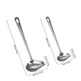 thumbnail image 2 of Milisten 2Ud Cucharones De Acero Inoxidable Para Servir Salsa Y Sopa Con Mango Ergonómico, 2 of 8