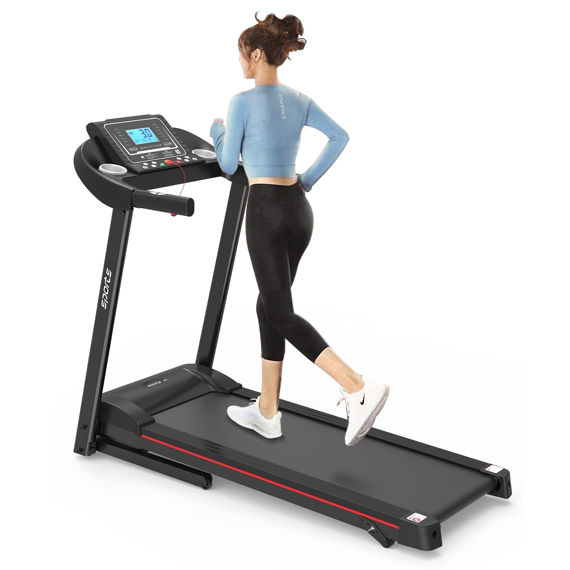 CNSRX Foldable Treadmill with 2.0HP Motor & Bluetooth App Control for Home Workouts