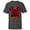 Charcoal Heather, variant on Disney Mickey Mouse MM28 Racing Checkered Flag Race Car Icon - Short Sleeve T-Shirt for Kids - Customized-Red