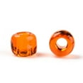 thumbnail image 6 of 8/0 Glass Seed Beads Transparent Round Dark Orange 3mm Hole: 1mm about 1097pcs/50g, 6 of 6