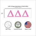 thumbnail image 2 of Pro-Graphx Delta Delta Delta Greek Sorority Sticker Decal, 2.5 Inches Tall, Pink, 2 of 7