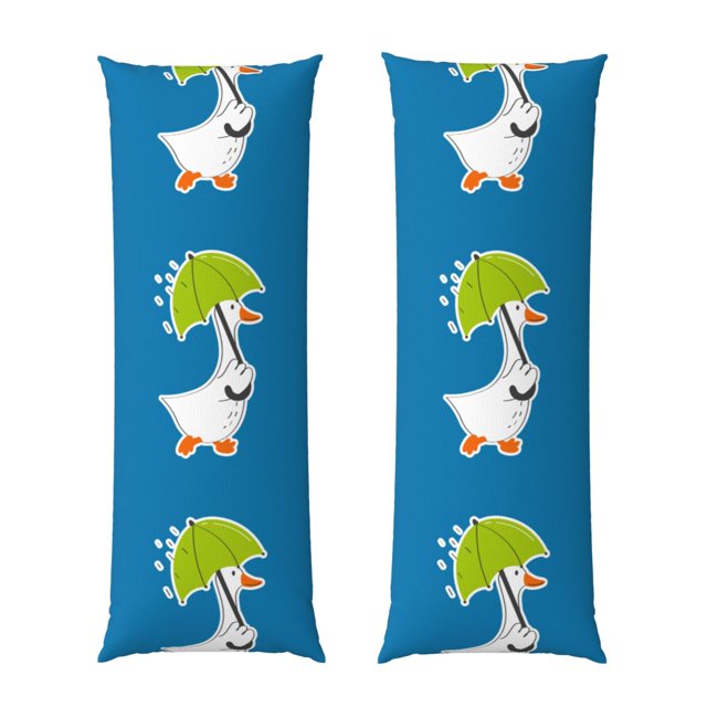 Fotbe Goose Holding an Umbrella Funda para Almohada Corporal con Diseño, Funda de Microfibra Ultrasuave de 20x54 Pulgadas, Ropa de Cama Elegante