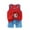 Red, variant on ibuvkizy Summer Toddler Boys Outfit Sets Kids Baby Boys Sleeveless Round Neck Character Print Tops Shorts Outfits Clothes