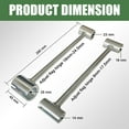 thumbnail image 2 of Door Hinge Adjustment Tool, Hinge Gap Adjusting Wrench, Adjustable Door Hinges Repair Spanner for Doors Gap, Repair Tool for Installation Residential Commercial,Silver,0.71",0.98", 2 of 2