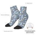 thumbnail image 6 of Pofeuu Blue Bathroom Print 30cm Socks, Adult Running Hiking Socks for Youth and Adult, 6 of 7
