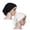 Multicolor, variant on 2Pc Women Muslim Stretch Turban Hat Chemo Cap Hair Loss Head Scarf Wrap Cap Black+White