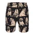 thumbnail image 3 of Honeii's French Bulldog Print Men's Casual Shorts with Drawstring，Swim Trunks Quick Dry Beach Shorts, 3 of 5