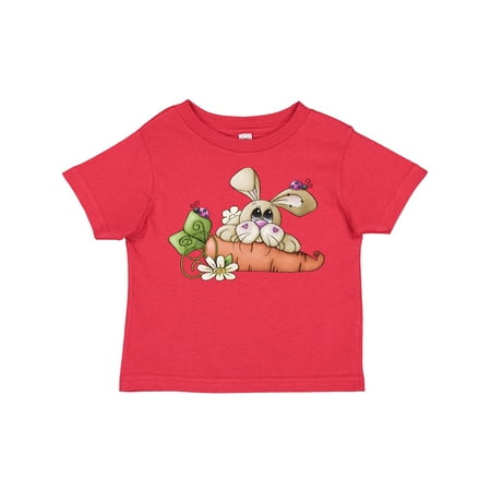 

Inktastic Ladybugs and Bunny Rabbit with Carrot Gift Toddler Boy Girl T-Shirt