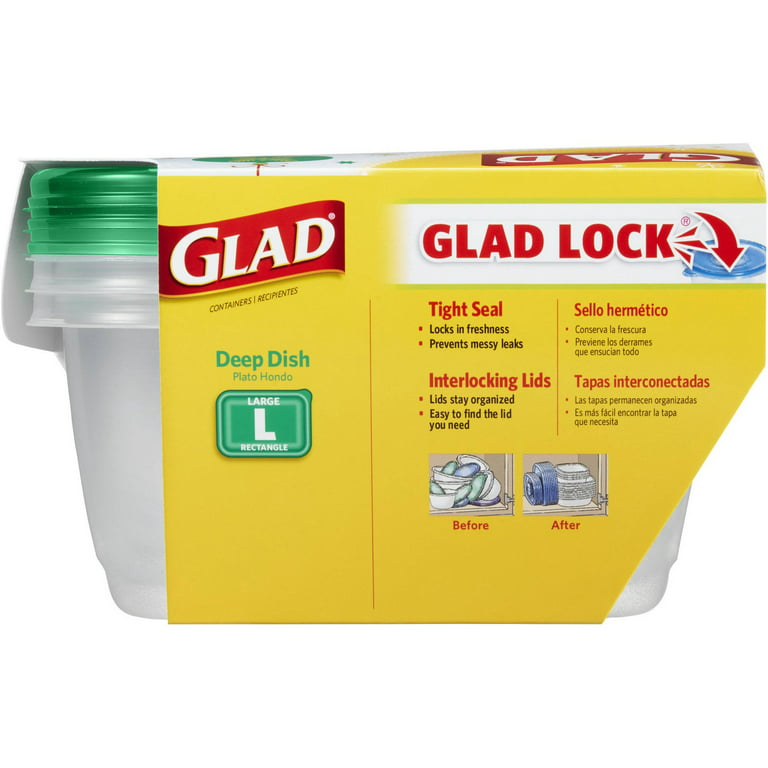Deep Dish Food Storage Containers by Glad® CLO70045PK