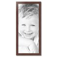 thumbnail image 2 of ArtToFrames 17" x 40" Honors Mahogany with Gold Picture Frame, 17x40 inch Brown Wood Poster Frame (WOM-5156), 2 of 7