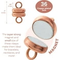 thumbnail image 2 of The Beadsmith Copper-Plated Magnetic Clasps – Brass Jewelry Findings, 6 x 4.5 mm, 36 Set, 2 of 6