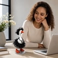 thumbnail image 7 of Desk Goose Goth Black Swan Outfits, 7" Mini Goose Halloween Spooky Black Dress Set for Desktop Goose Accessories, Mini 7 inch Goose outfit for Home Office Desk Decor (H), 7 of 7