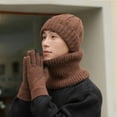 thumbnail image 4 of Women's Winter Beanie Hat Scarf Gloves Set - Knit Touchscreen Warm Set, 4 of 5