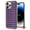 Purple, variant on For Apple iPhone 14 (6.1") Diamonds Sparkle 3D Crystal Glitter Bling Shiny Rhinestone Hybrid Bumper Hard Protective Phone Case Cover by Xpression - Purple