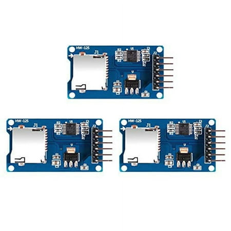 Image of AiTrip 3PCS Micro SD Card Module with chip Level Conversion for Arduino SDHC Card TF Card Adapter Reader