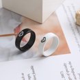 thumbnail image 3 of Jiaroswwei 1 Pair Couple Rings Contrast Color Temperament Valentine Gifts Cute Good Friend Heart-shaped Finger Ring for Anniversary, 3 of 8
