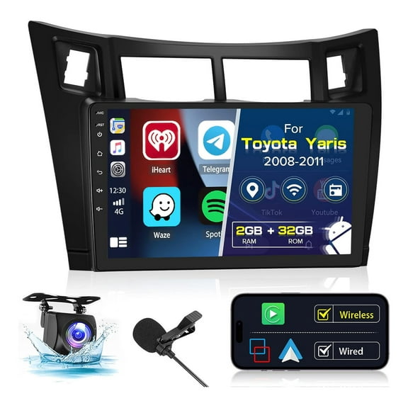Stereo Toyota Yaris 2008-2011 Android Carplay GPS 2G 32G