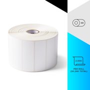 Zebra 3 x 1 in Thermal Transfer Polyester Labels Z-Ultimate 3000T Permanent Adhesive Shipping Labels - 1 in Core - 8 Rolls