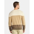 thumbnail image 3 of George Men's and Big Men's Colorblock Crewneck Sweater, Midweight, Sizes S-3XL, 3 of 5
