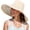 Beige Flowers, variant on Wide Brim Sun Hats for Women UV Protection Reversible Bucket Hat Foldable Beach Hats Summer Hat for Garden Travel
