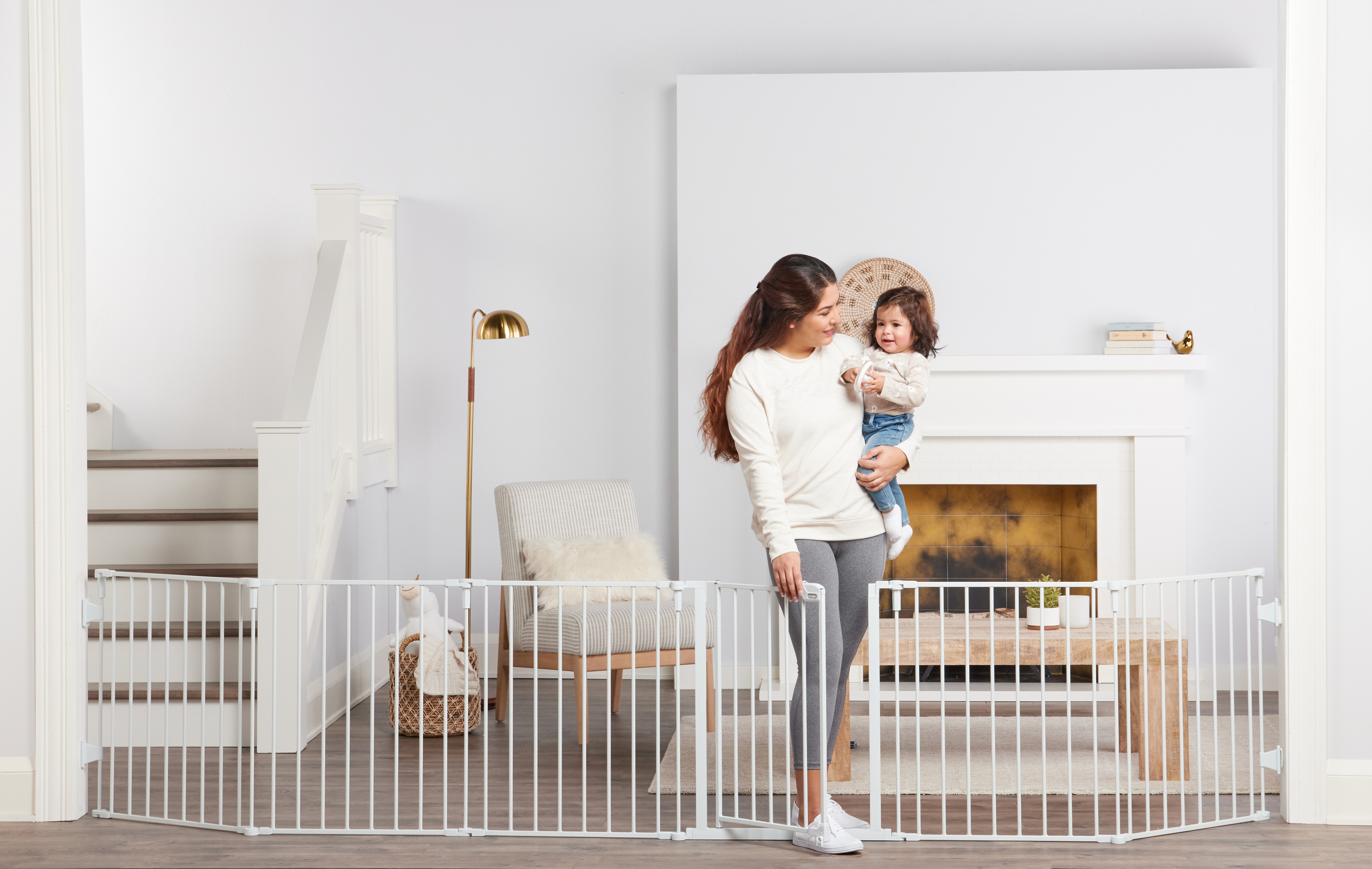 Regalo Super Wide Baby Gate, Features Play Yard Option, White, 144", Age Group 6-24 Months - image 2 of 7