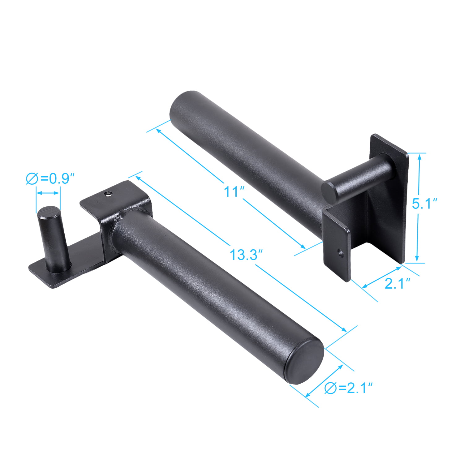 Barbell 2-Inch Olympic Plate Holders Olympic Weight Plates Holder Power Rack Attachment Fit 2 x 2 Tube Power Racks with 1 Hole Solid Steel Construction 