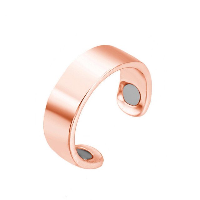 2 uds anillo de Control de azúcar en sangre, anillo de terapia magnética, anillos magnéticos de cobre apertura ajustable con imanes fuertes oso de fresa Electrónica