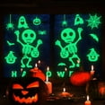 LoyisViDion Green Skull Pumpkin Ghost Carved IntheDark Stickers