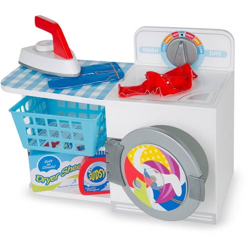 cleaning and laundry play set