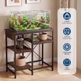 thumbnail image 3 of Fish Tank Stand with Power Outlet, 20-37 Gallon Aquarium Stand with 2-Tier Storage Shelves, Heavy Duty Breeder Turtle Terrarium Stand Rack for Home Office, 30" L x 13.4" W x 29" H, 3 of 7