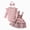 R001-Pink, variant on NOLDARES Baby Girl Outfit Long Sleeve Romper Tank Overall Dress Headband Winter 3Pcs Clothing Set(Pink,0-3 M)