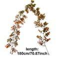 thumbnail image 2 of Fall Eucalyptus Leaf Garland,5.9 Ft Autumn Faux Eucalyptus Leaves Fall Garland,Thanksgiving Harvest Festival Decorations for Home Mantle Porch Outdoor Indoor Wedding Table Wall Arch Decor, 2 of 7