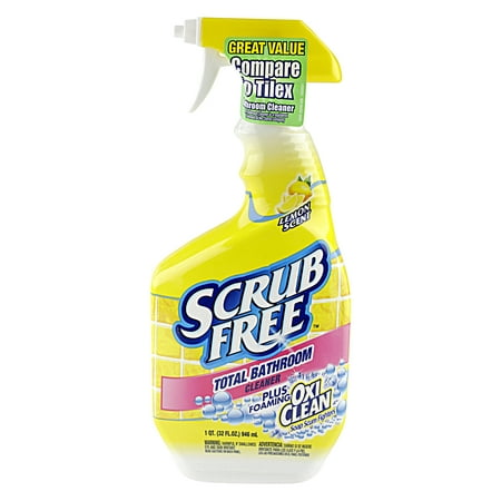Scrub Free Soap Scum Remover Lemon, 32 fl oz (Best Product For Soap Scum)